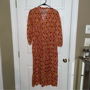 Zara Orange Maxi Dress